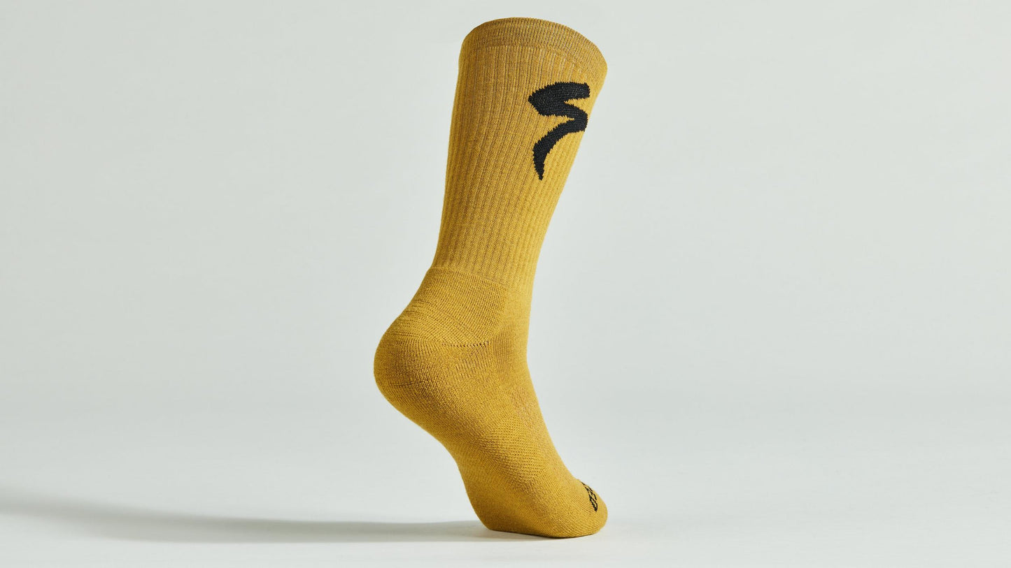 Merino Midweight Tall Logo Socks