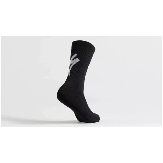 Techno MTB Tall Logo Socks-Cycles Direct Specialized