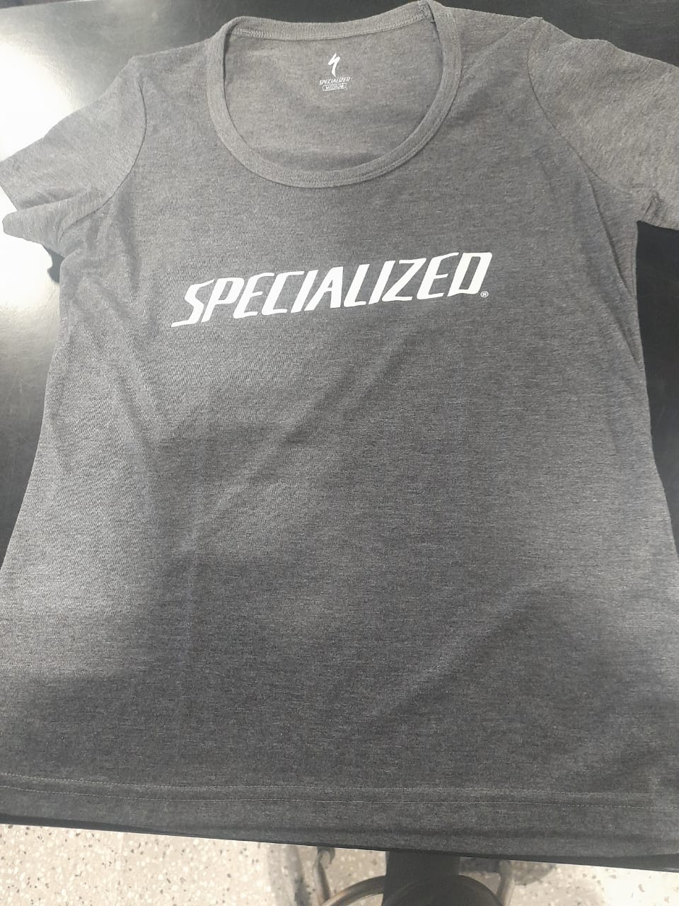 SPECIALIZED PODIUM TEE WMN CHAR HTHR/WHT M