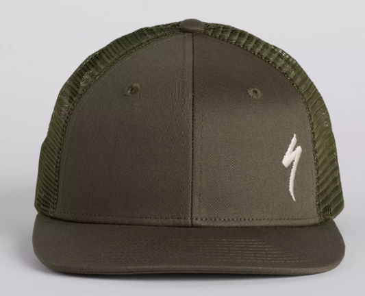 S-LOGO TRUCKER HAT OAKGRN/BRCHWHT OSFA